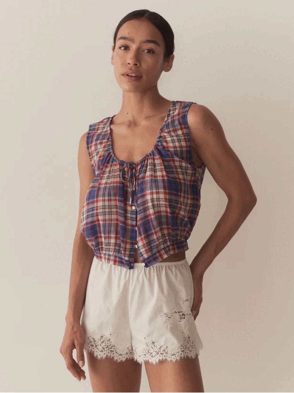Doen Theo Top ~ Cote D’Azur Plaid